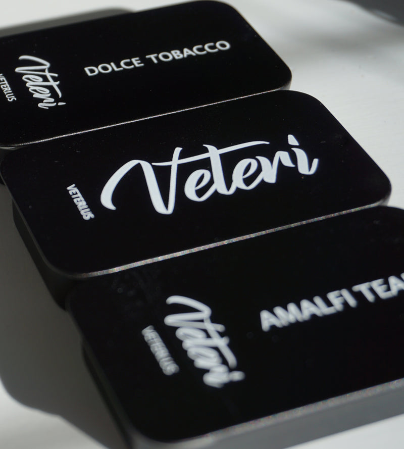 A line up of 3 solid veteri colognes